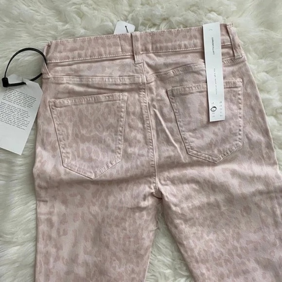 Current Elliott Pink High Waist Leopard Stiletto Jeans Size 25 NEW - Picture 7 of 10